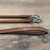 Lederzügel, 2,50 m lang, mit Karabiner